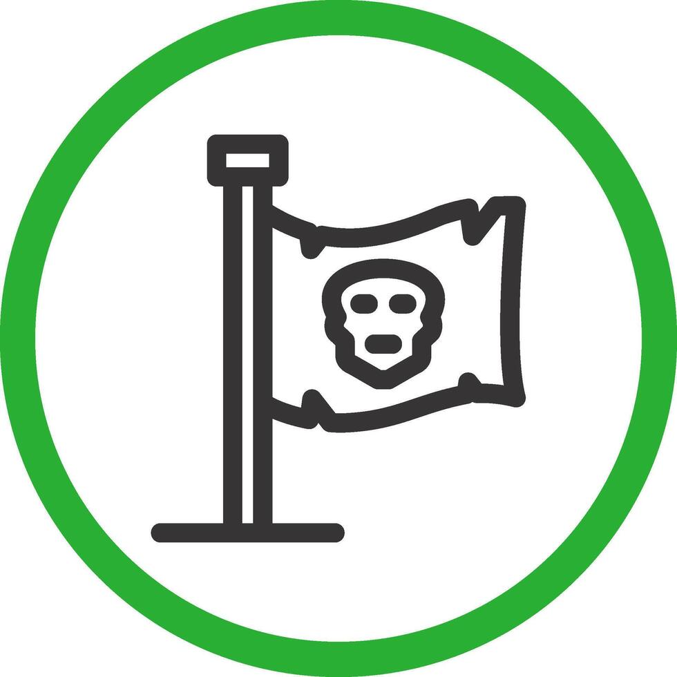 Piratenflagge kreatives Icon-Design vektor