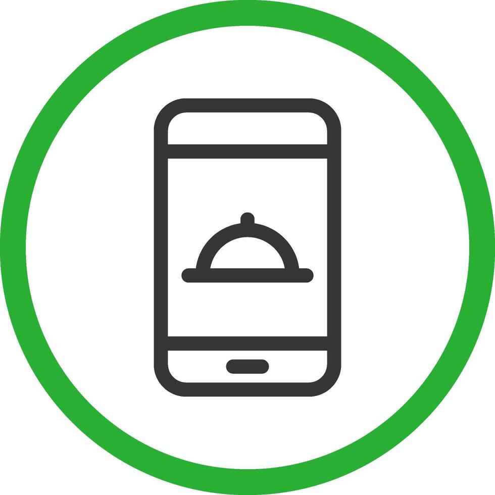 Food-App kreatives Icon-Design vektor