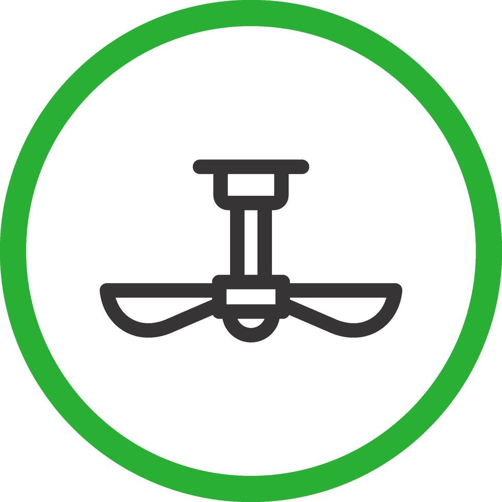 Deckenventilator kreatives Icon-Design vektor