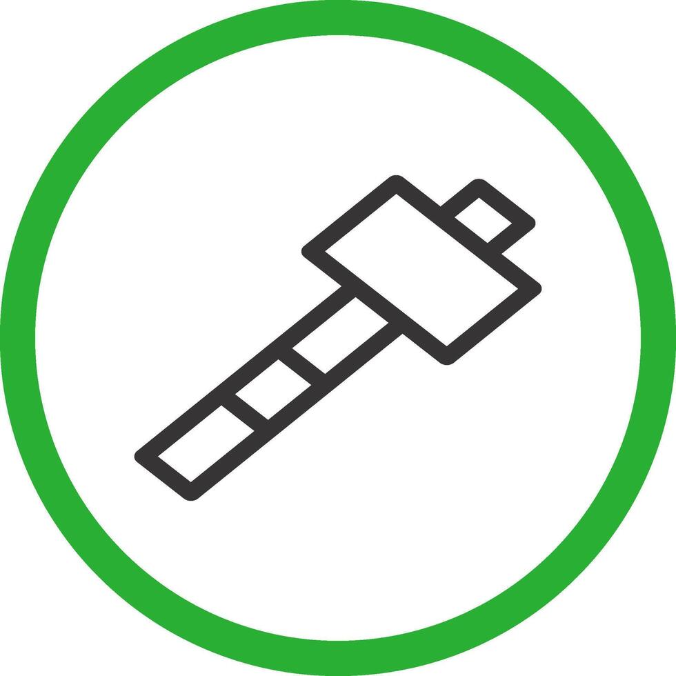 Hammer kreatives Icon-Design vektor