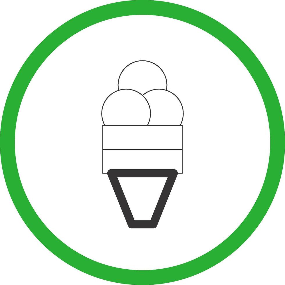 Eis kreatives Icon-Design vektor