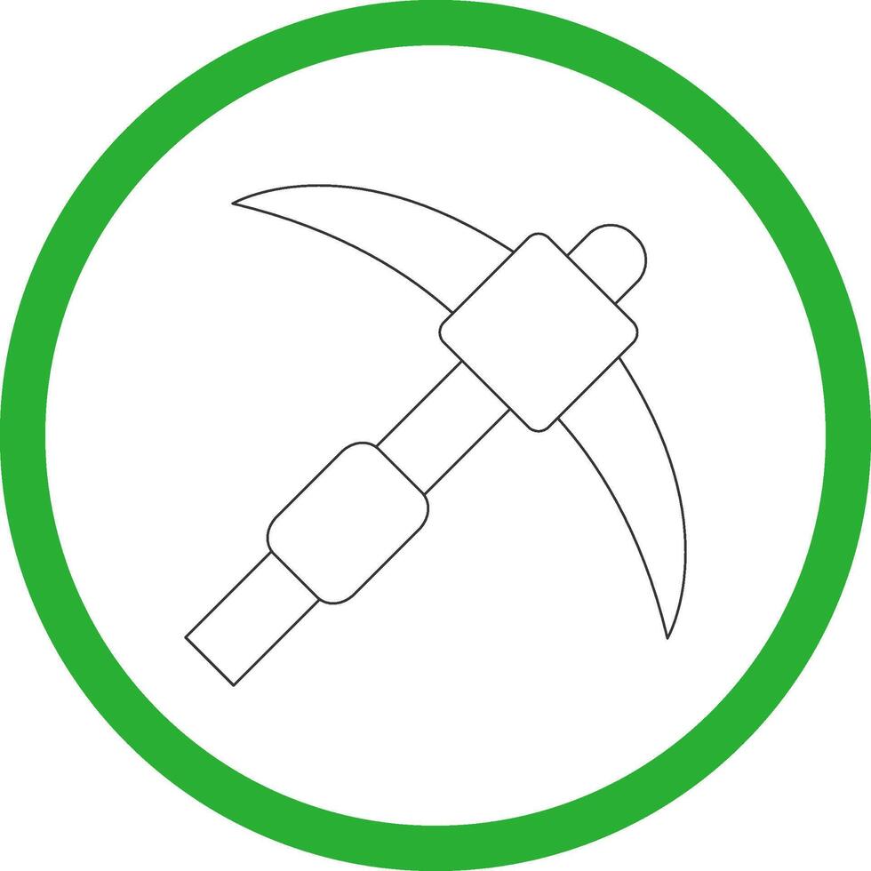 pickaxe kreativ ikon design vektor