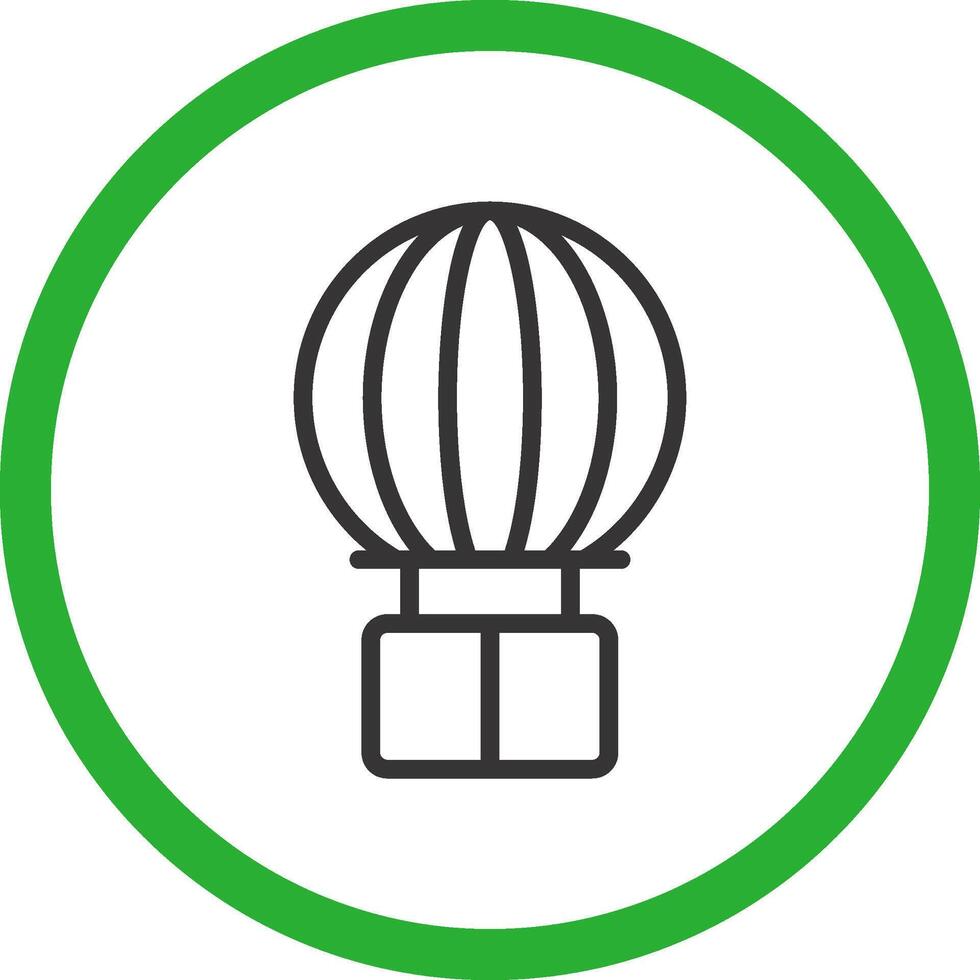 Heißluftballon kreatives Icon-Design vektor