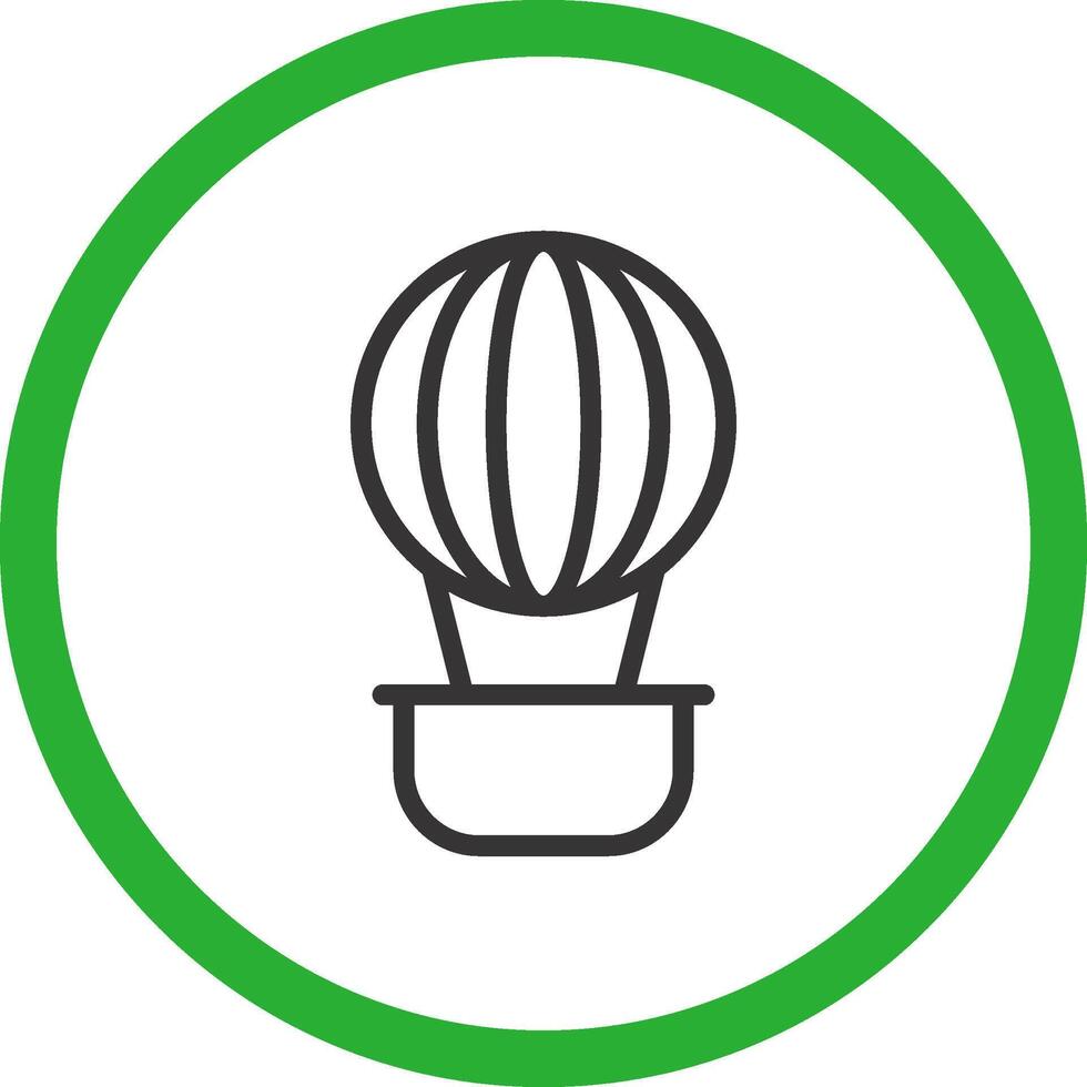 Heißluftballon kreatives Icon-Design vektor