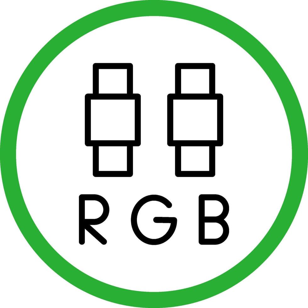 RGB-kreatives Icon-Design vektor