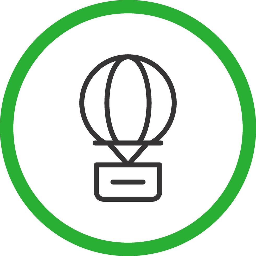 Heißluftballon kreatives Icon-Design vektor