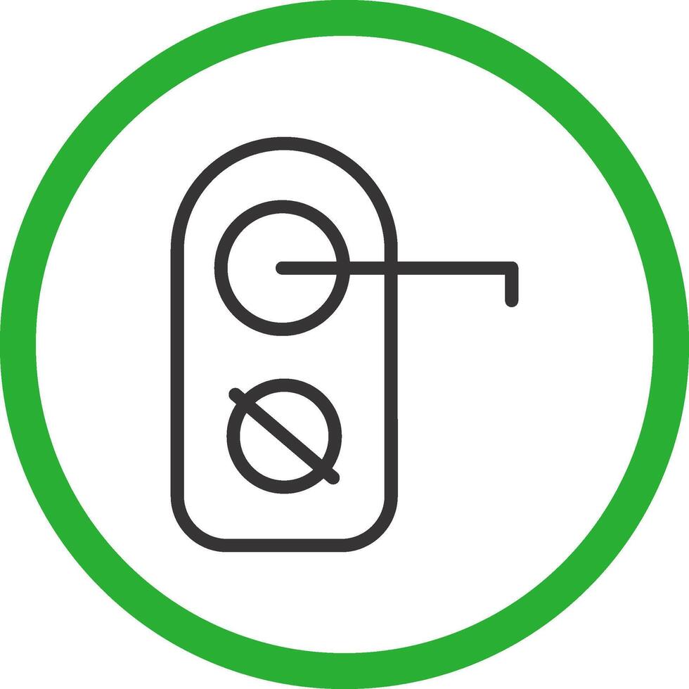 tun nicht stören kreativ Symbol Design vektor