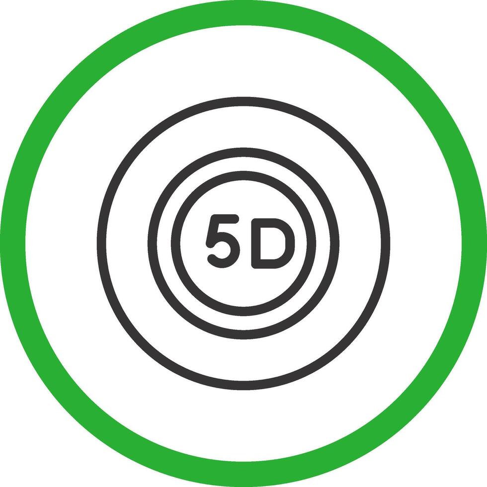 5d data lagring kreativ ikon design vektor