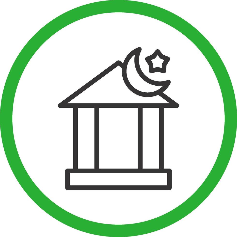 islamisch Bankwesen kreativ Symbol Design vektor