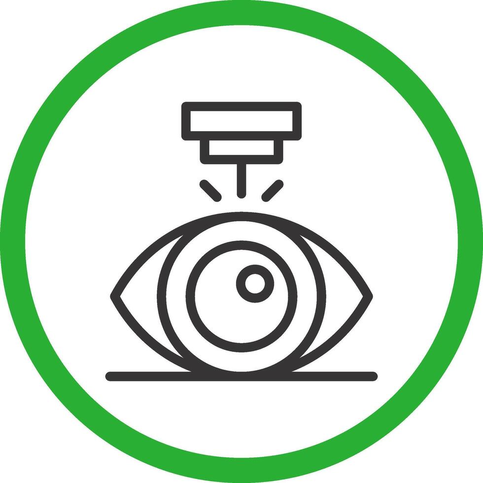 Laser- Vision Korrektur kreativ Symbol Design vektor