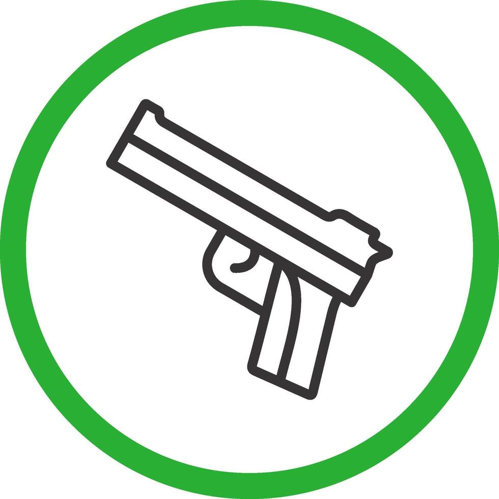 Polizei Gewehr kreativ Symbol Design vektor