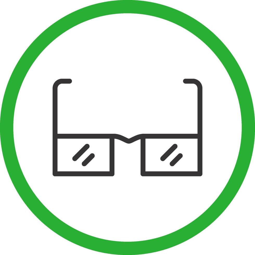 Brille kreatives Icon-Design vektor