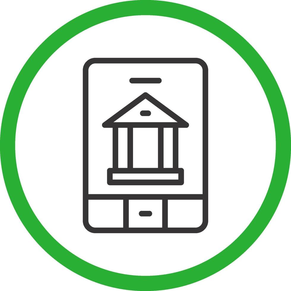 Bankwesen App kreativ Symbol Design vektor