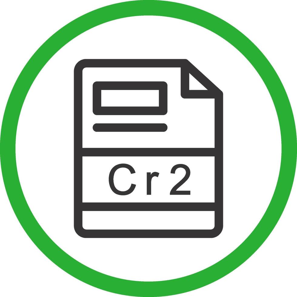 cr2 kreativ ikon design vektor