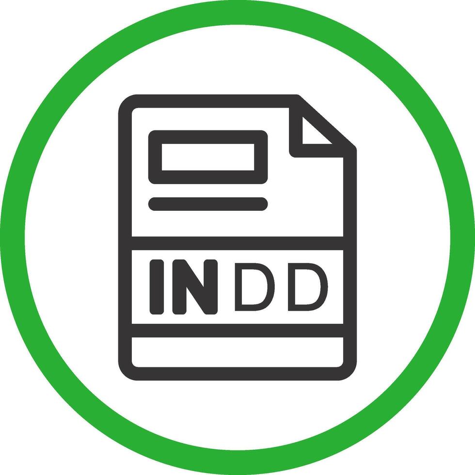 indd kreativ Symbol Design vektor