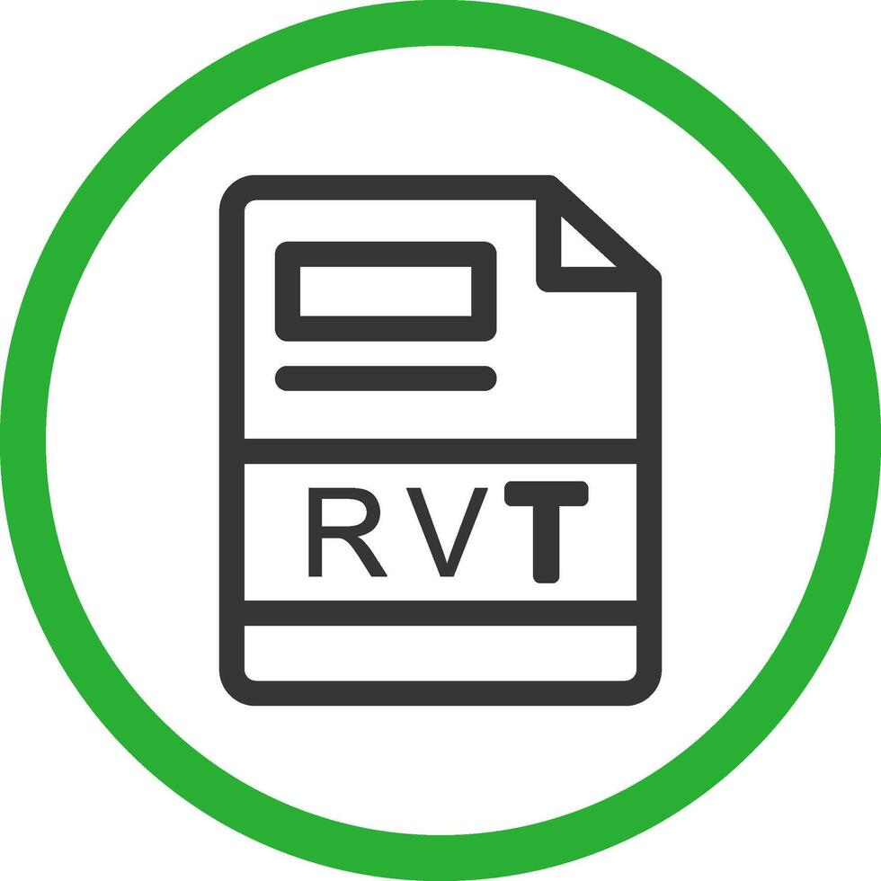 rvt kreativ ikon design vektor