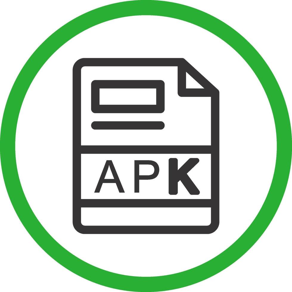 apk kreativ ikon design vektor