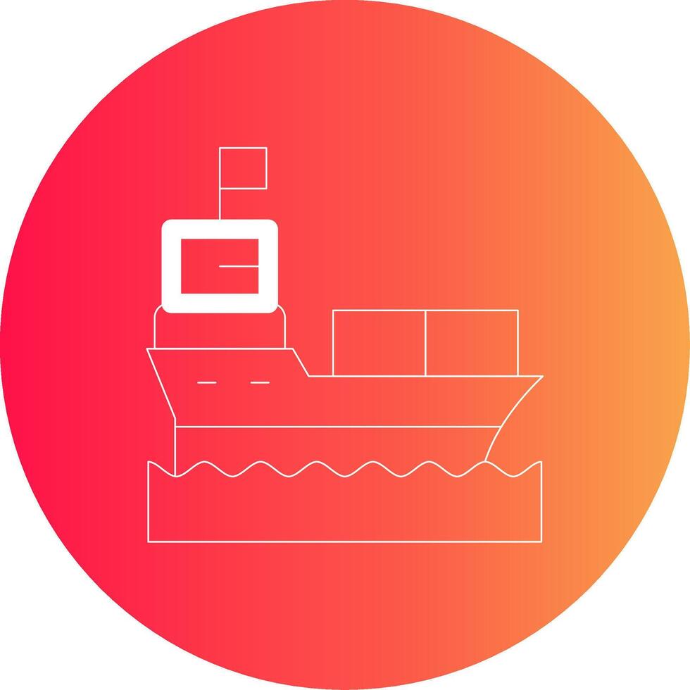 fartyg kreativ ikon design vektor