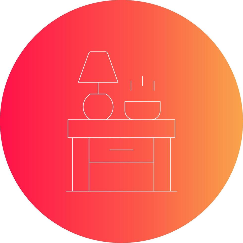 nattduksbord kreativ ikon design vektor