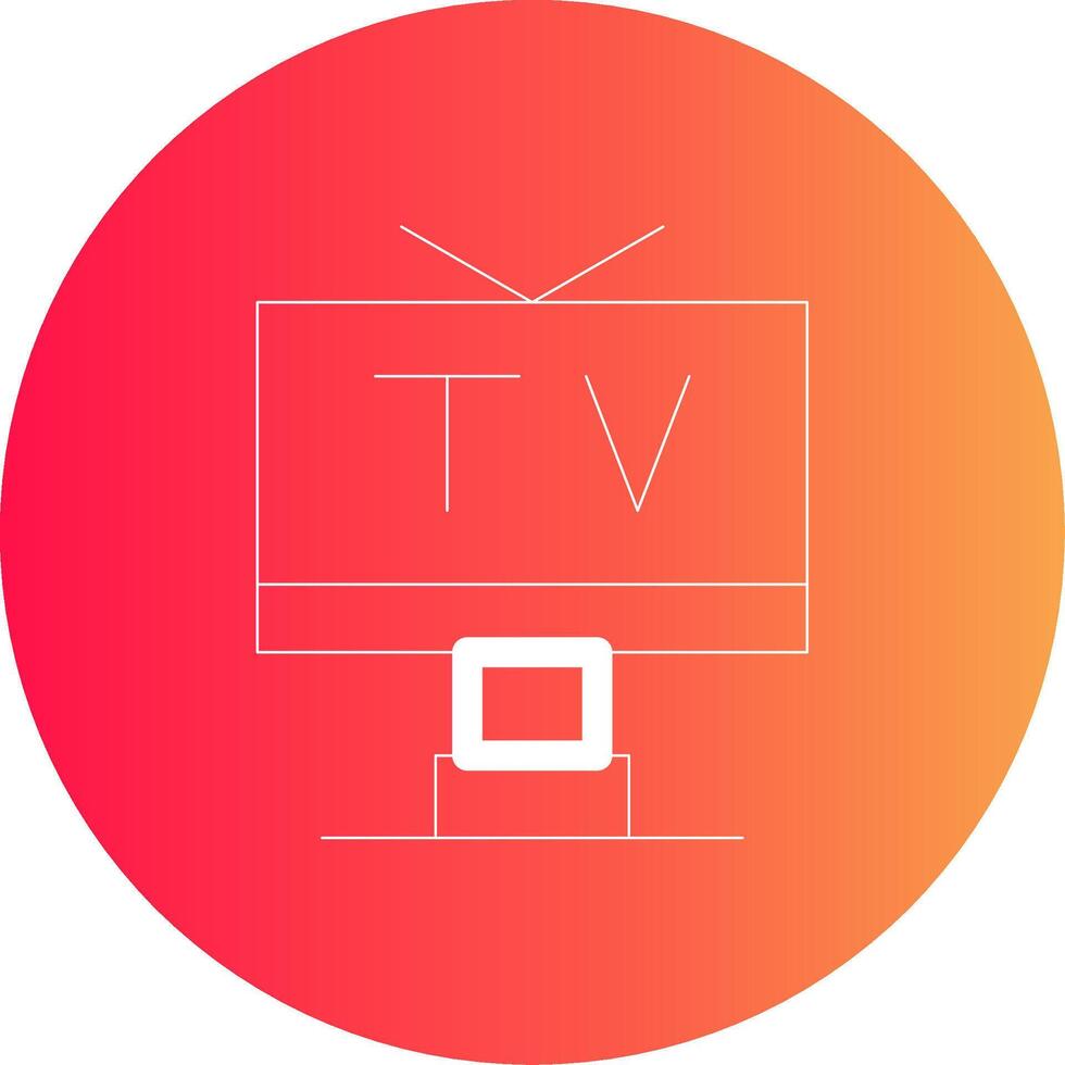 TV kreativ ikon design vektor