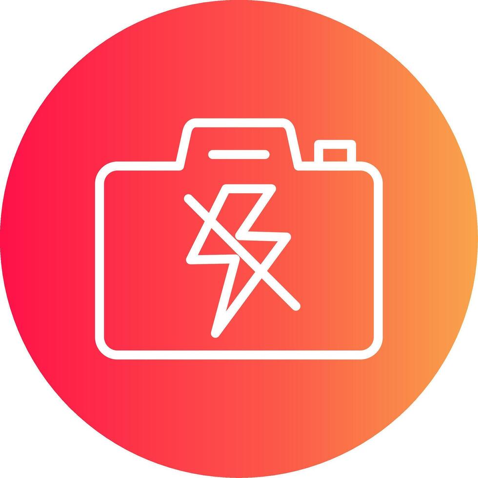 kein kreatives Flash-Icon-Design vektor