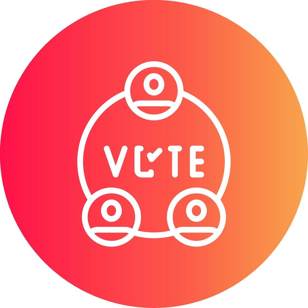 Wahlen kreatives Icon-Design vektor