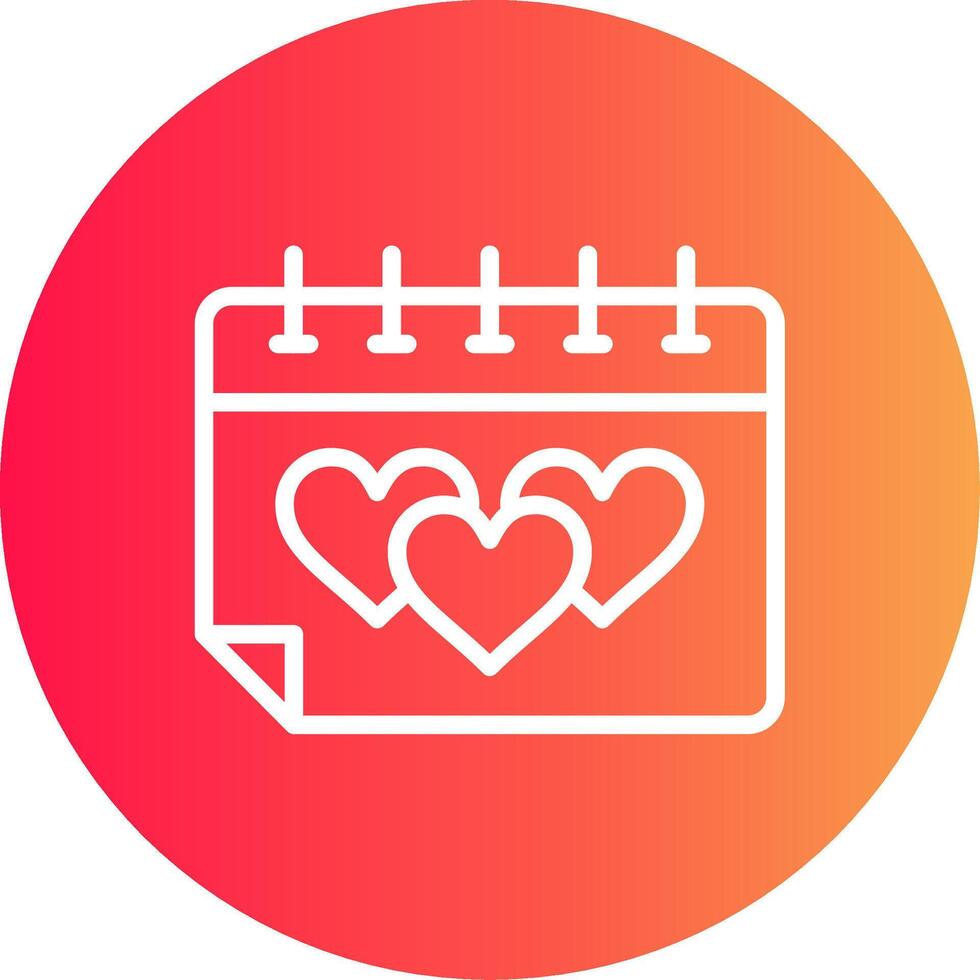 Hochzeitstag kreatives Icon-Design vektor