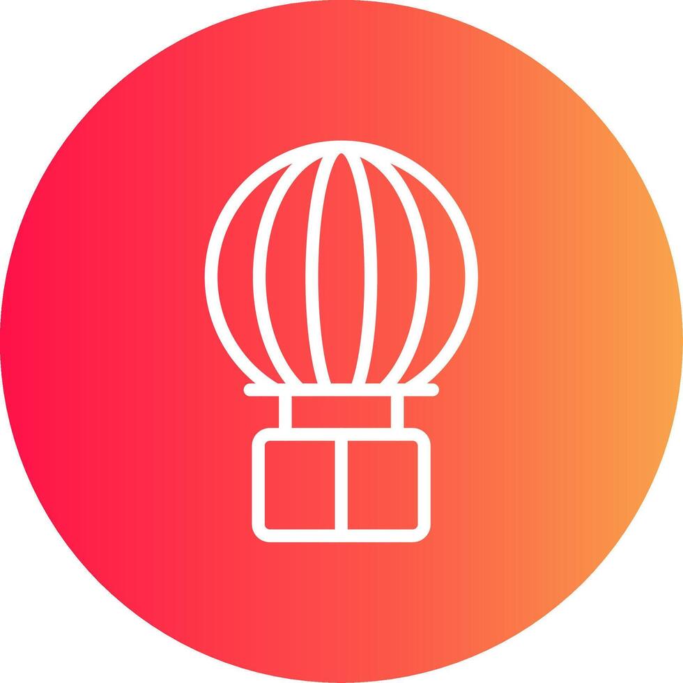 Heißluftballon kreatives Icon-Design vektor