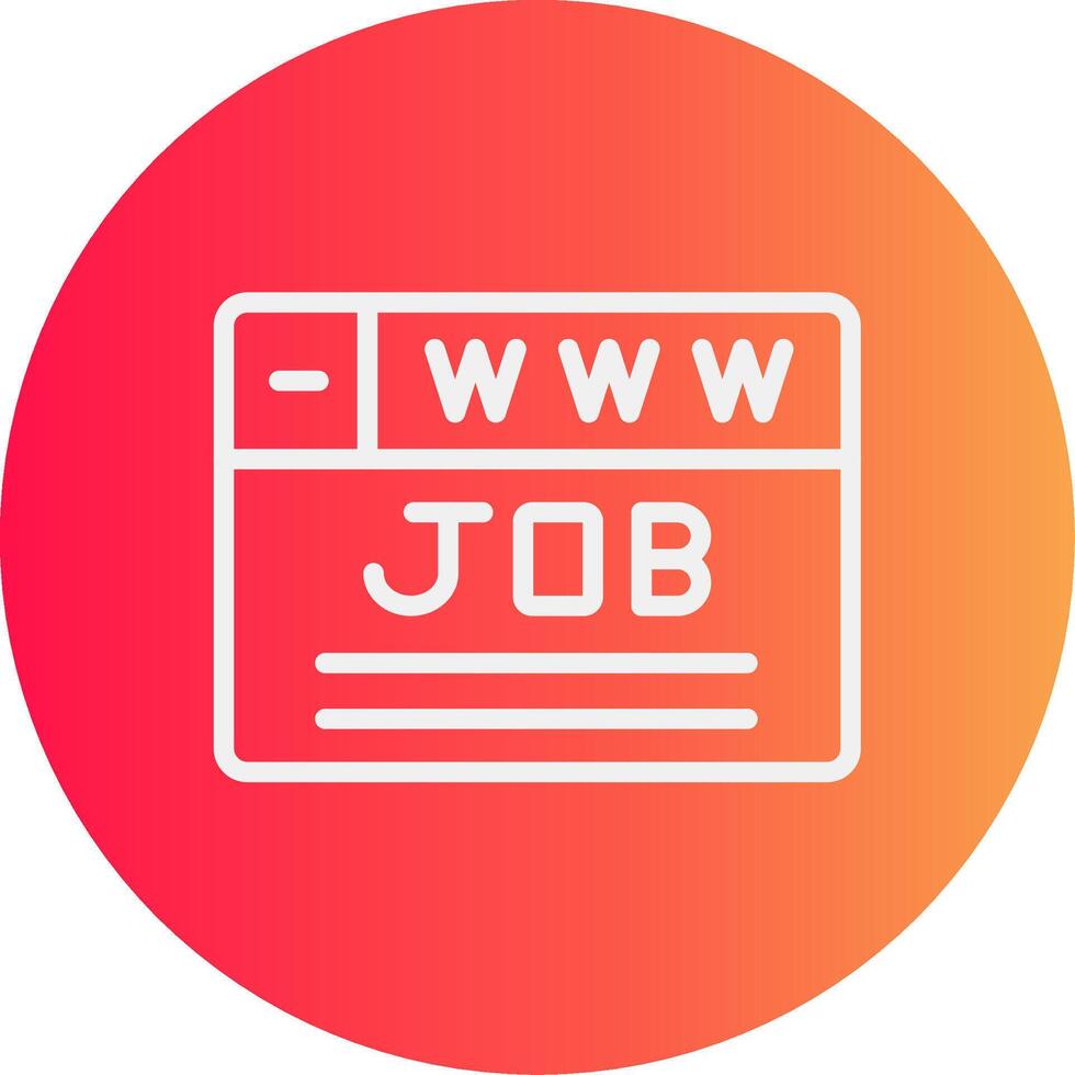 kreatives Icon-Design für die Jobsuche vektor