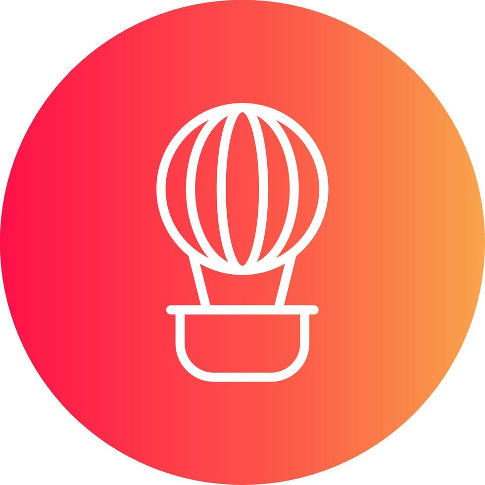 Heißluftballon kreatives Icon-Design vektor