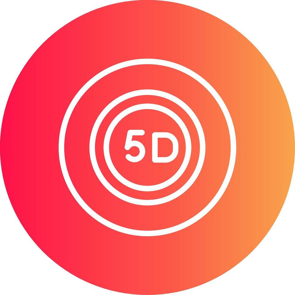 5d Daten Lager kreativ Symbol Design vektor