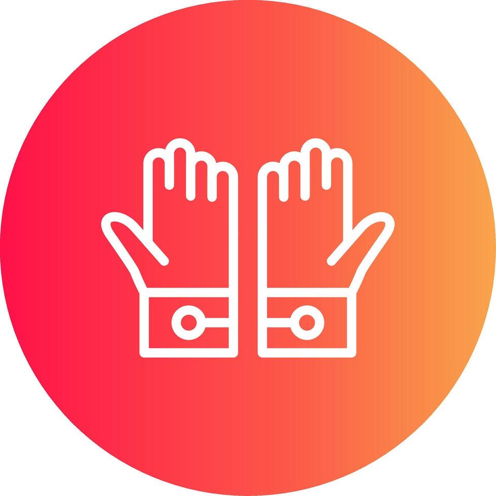 Latex Handschuhe kreativ Symbol Design vektor