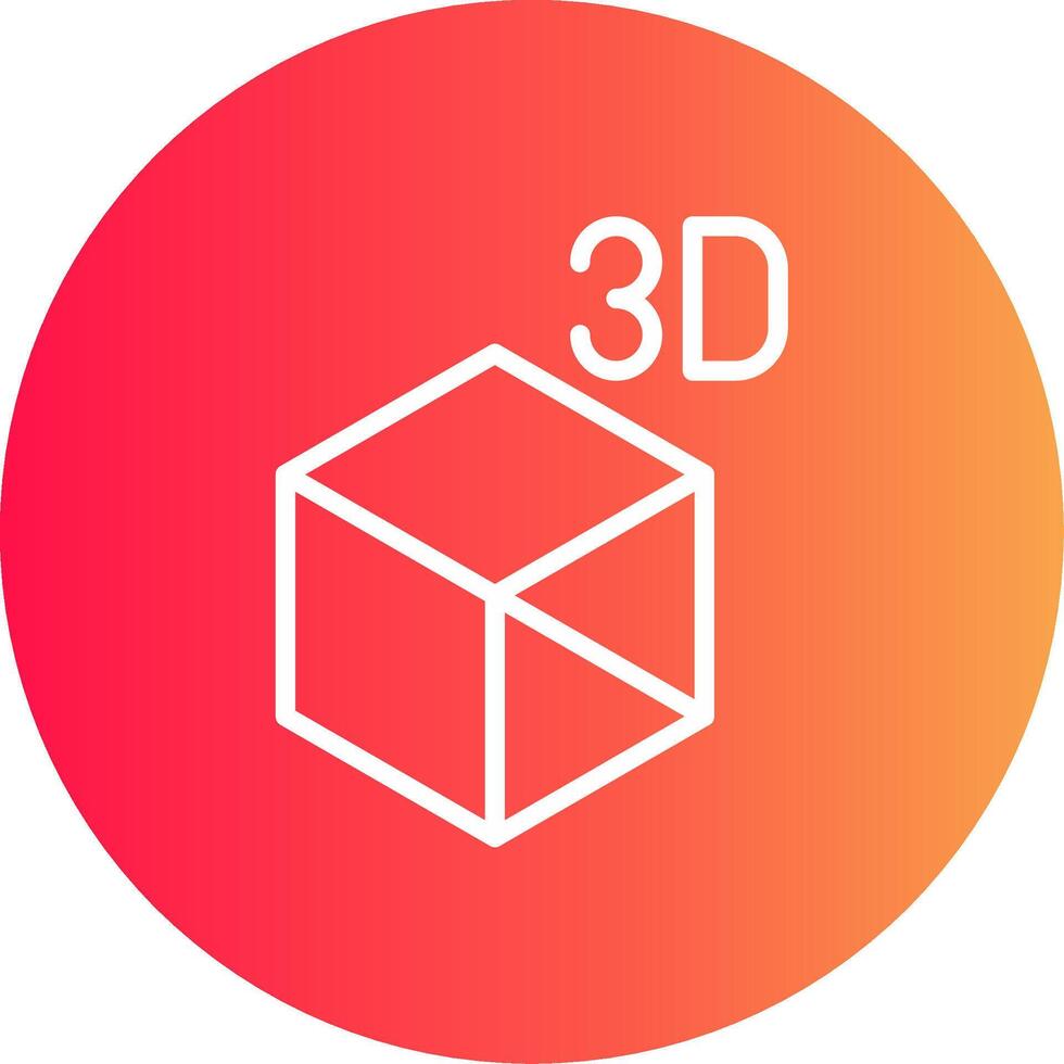 3d objekt kreativ ikon design vektor