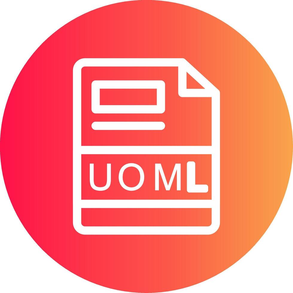 uoml kreativ Symbol Design vektor