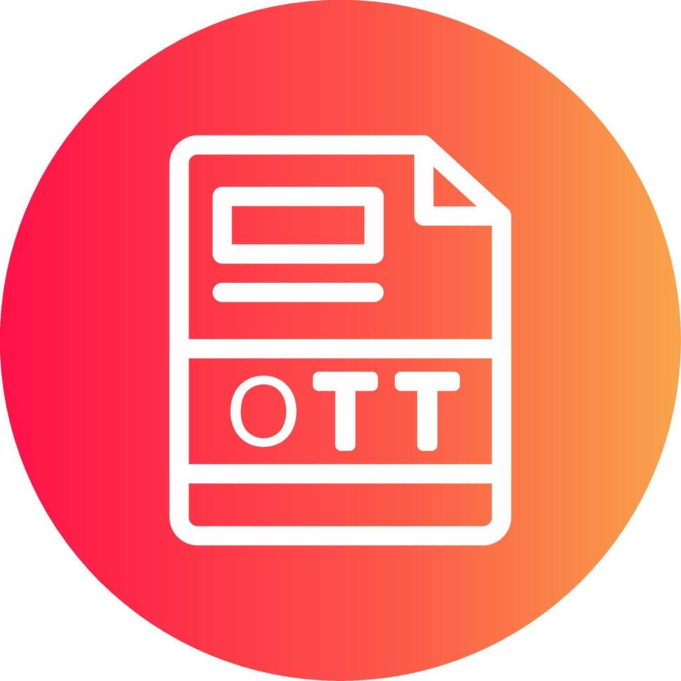 ott kreativ ikon design vektor