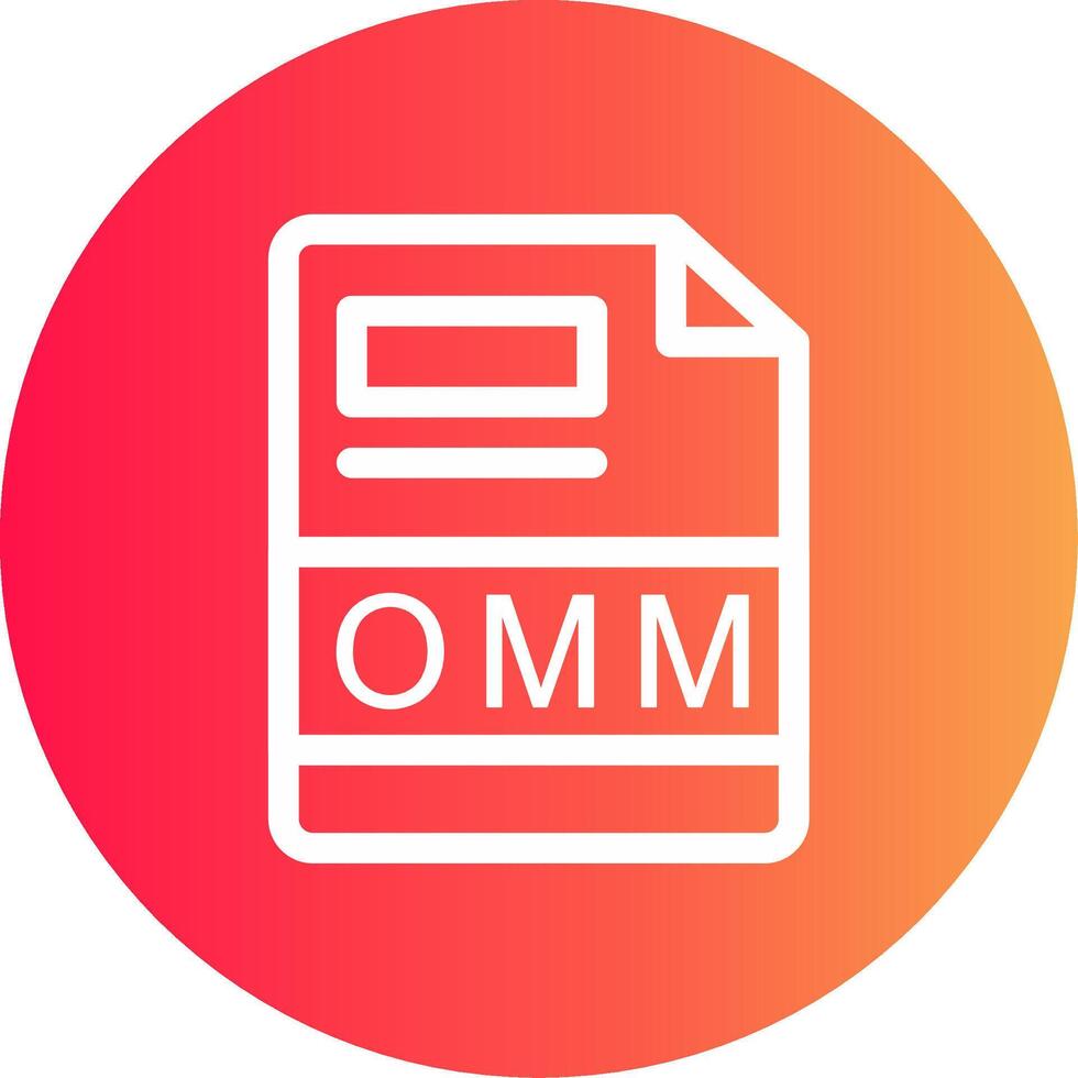 omm kreativ Symbol Design vektor