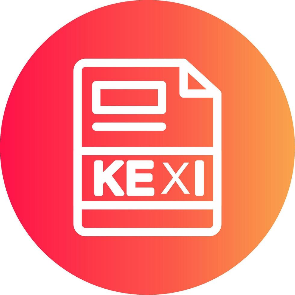 kexi kreativ ikon design vektor