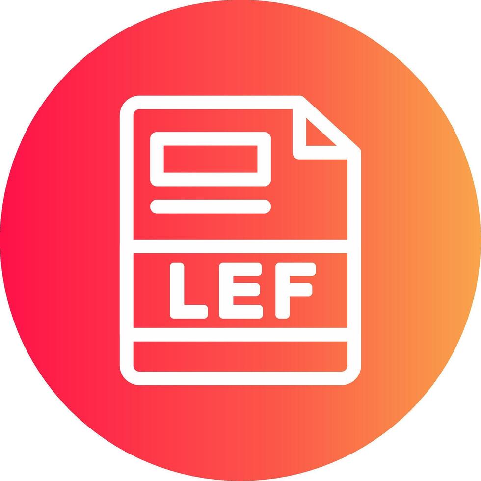 lef kreativ Symbol Design vektor