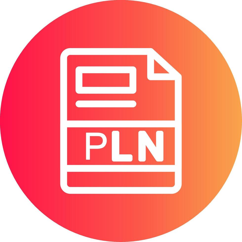 pln kreativ Symbol Design vektor