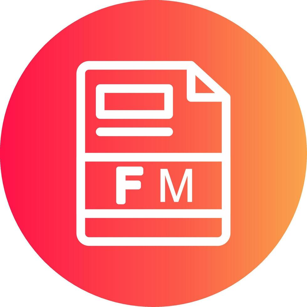 fm kreativ Symbol Design vektor