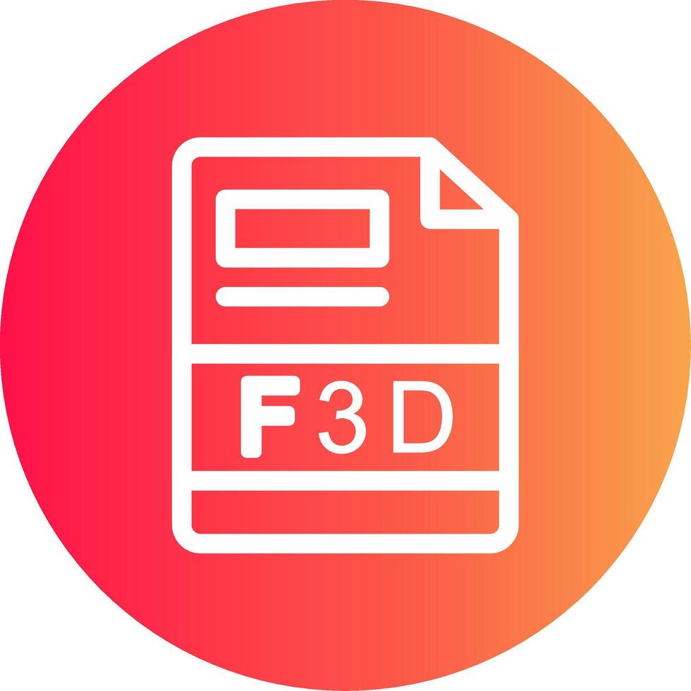 f3d kreativ Symbol Design vektor