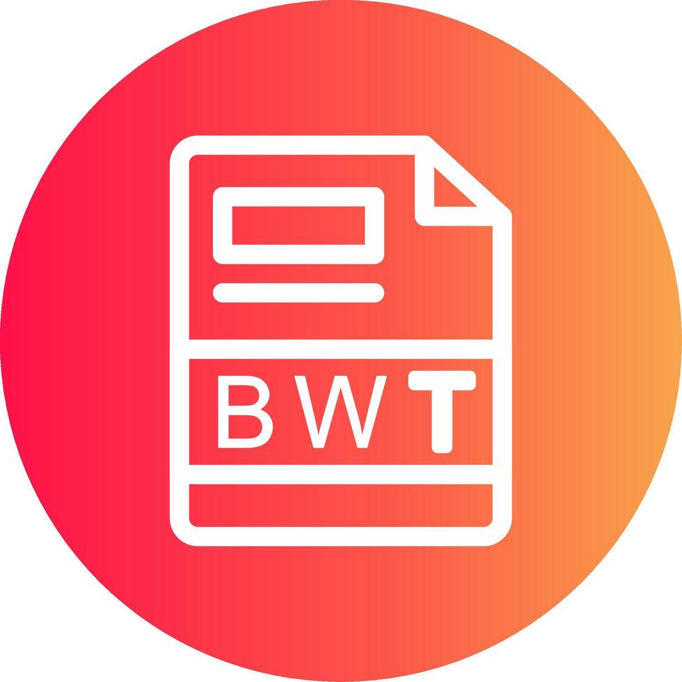 bwt kreativ ikon design vektor