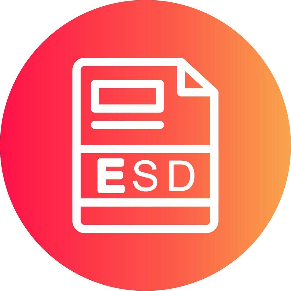 esd kreativ ikon design vektor