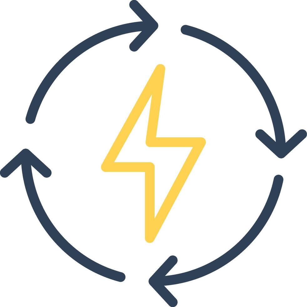 verlängerbar Energie kreativ Symbol Design vektor