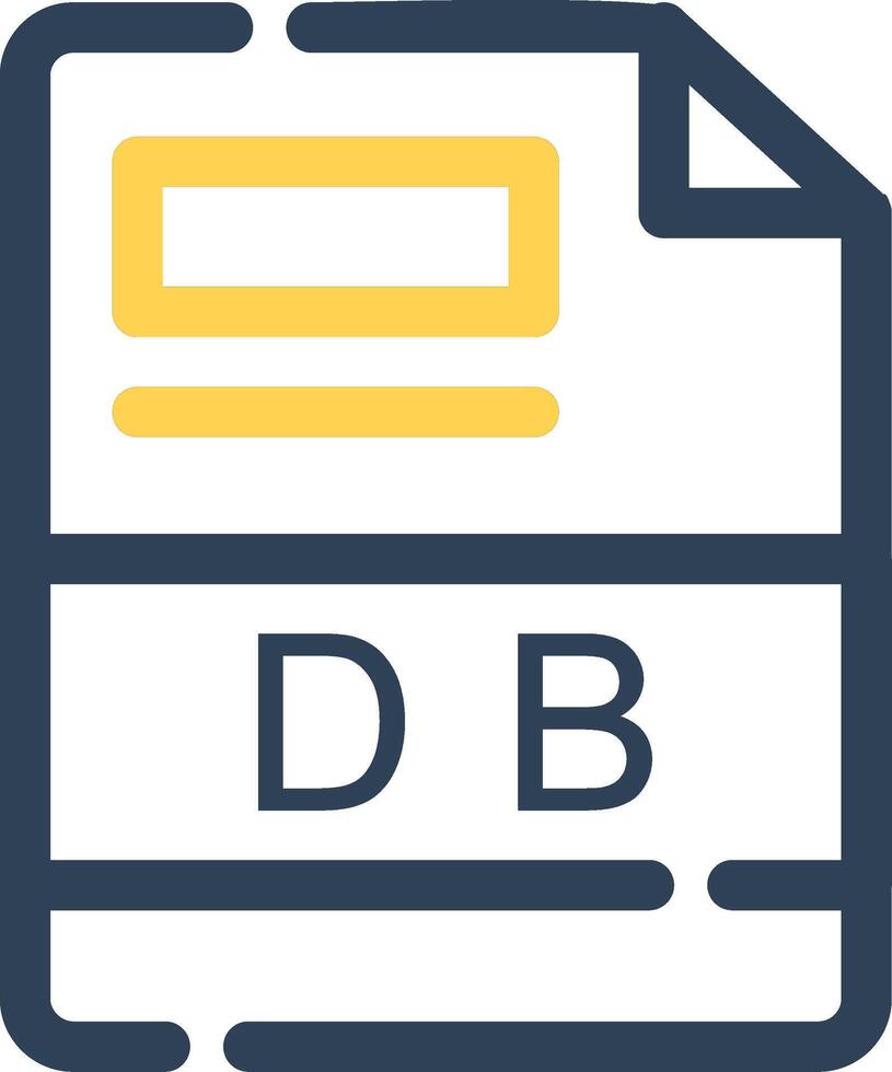 db kreativ Symbol Design vektor