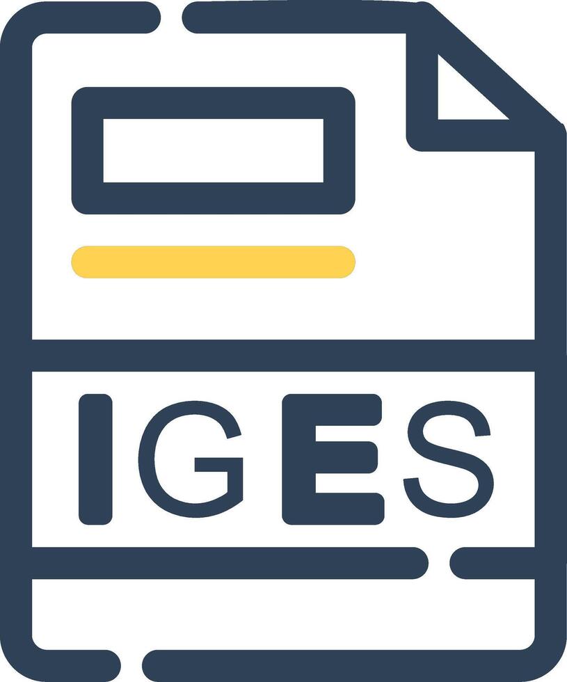 iges kreativ Symbol Design vektor