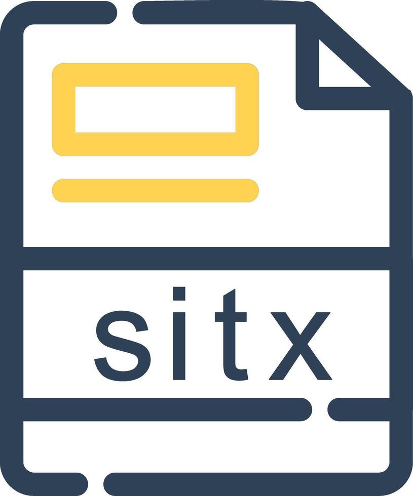 sitx kreativ Symbol Design vektor