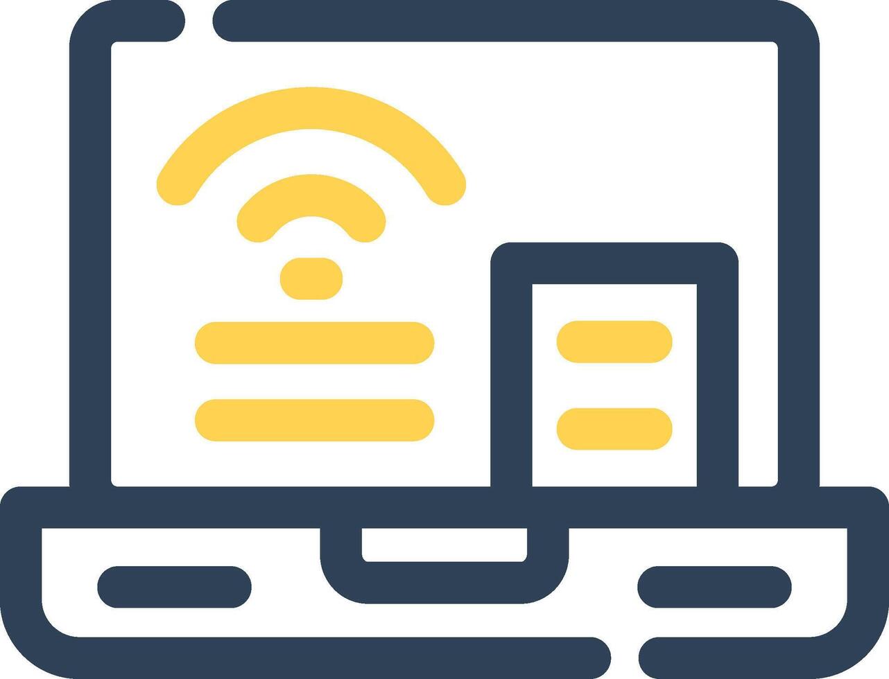 W-lan Verbindung kreativ Symbol Design vektor