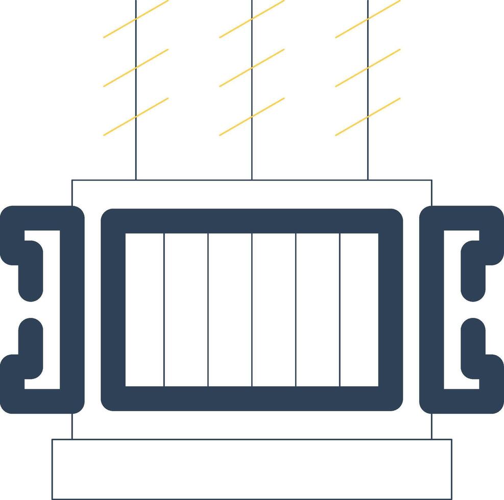 kraft transformator kreativ ikon design vektor