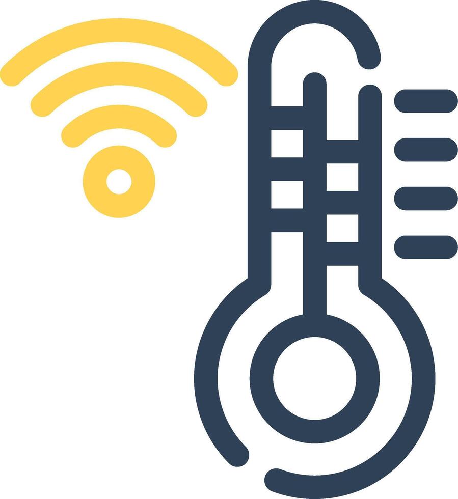 Thermostat kreativ Symbol Design vektor